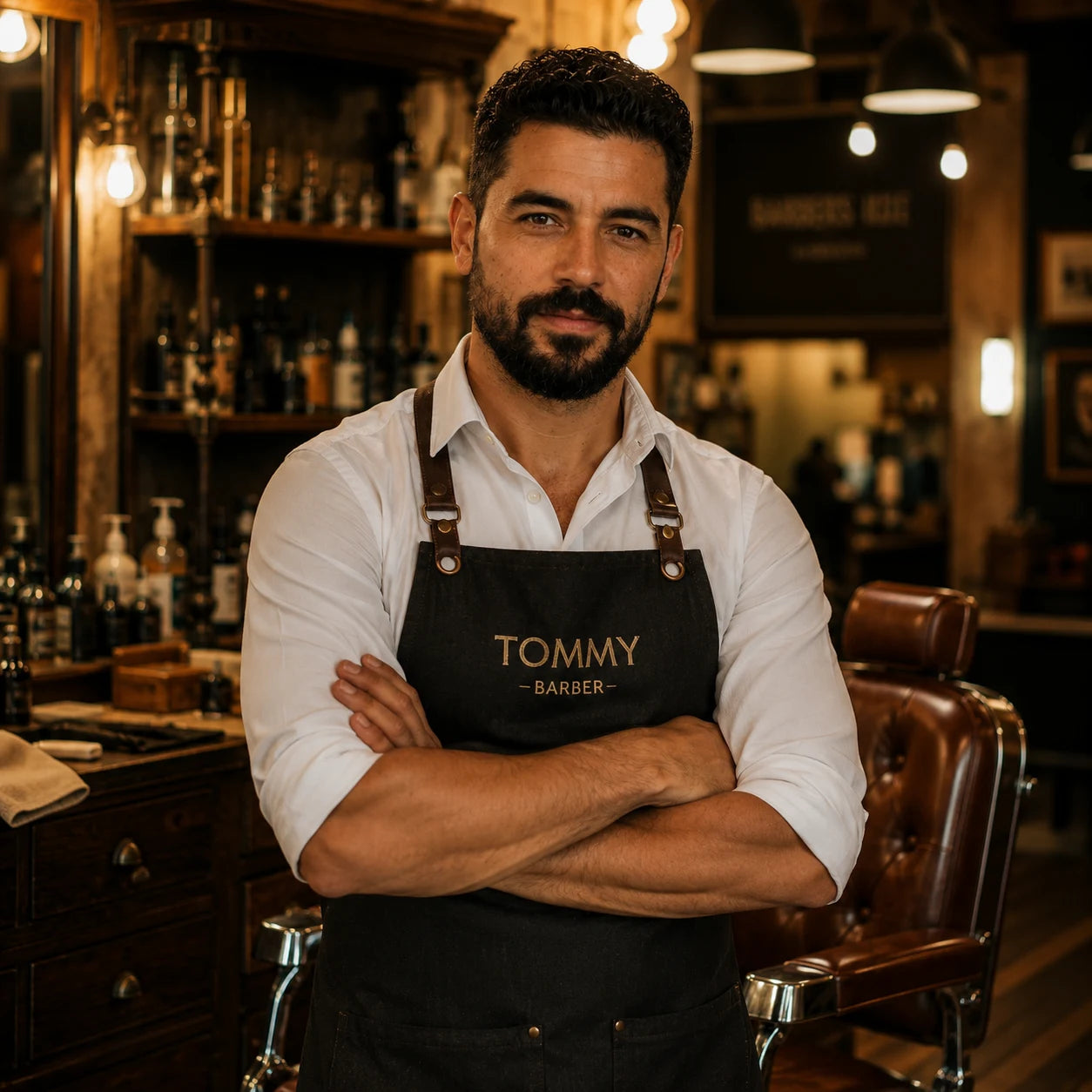 Tommy de Barbier in zijn barbershop